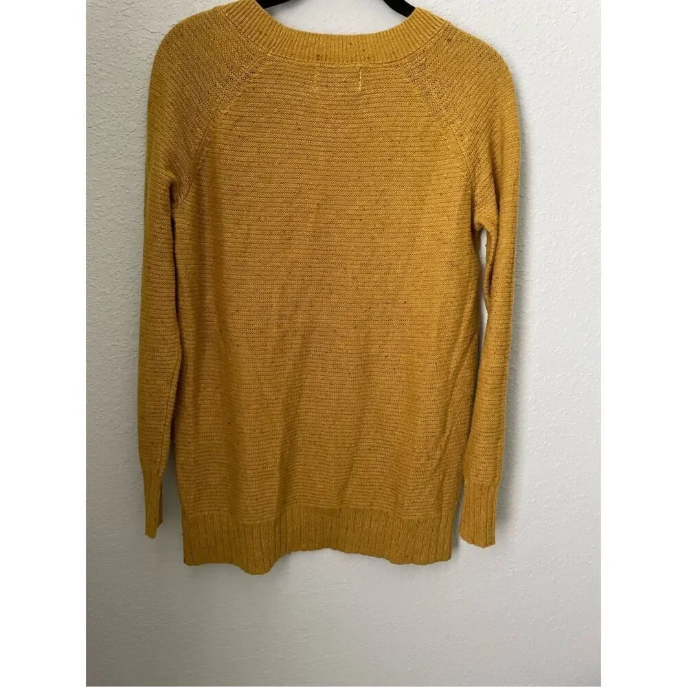 Old Navy Mustard Color Oversized Tunic Sweater Size XS